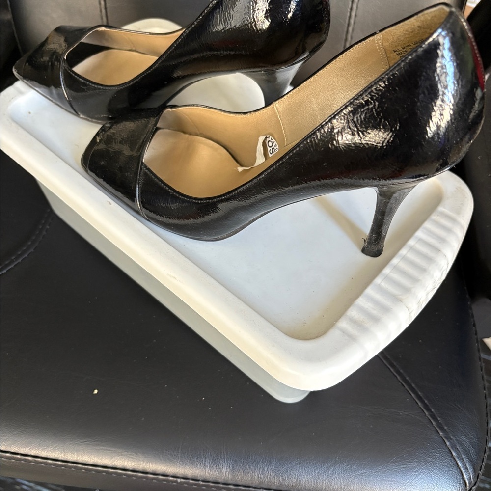 Mossimo Supply Co. Black Patent Peep toe Heels